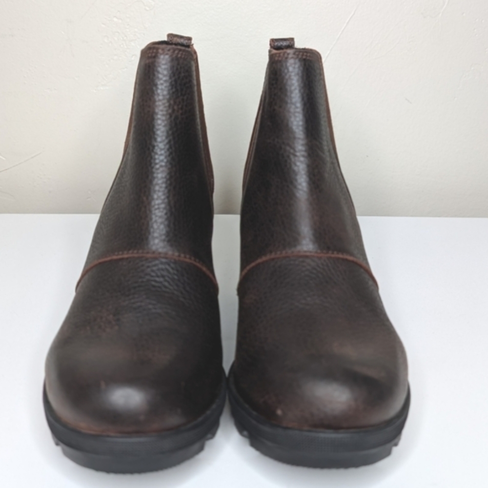 NWOB SOREL Joan of Arctic Wedge II Chelsea Bootie Size 8.5 in Quarry - Picture 3 of 8